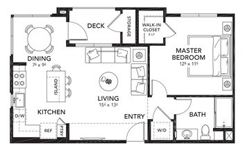 UNIT A3 10-205 floor plan